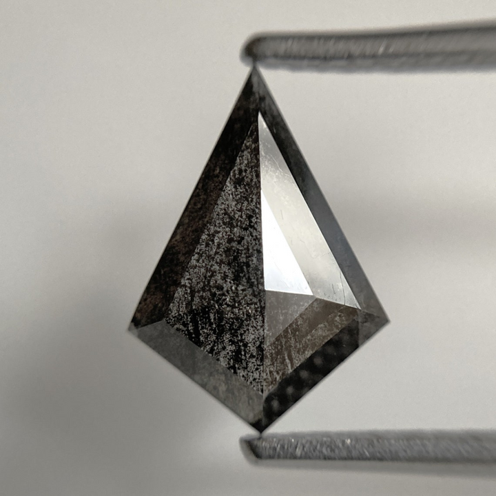 Natural Salt and Pepper 4.80 CT Kite Loose Diamond