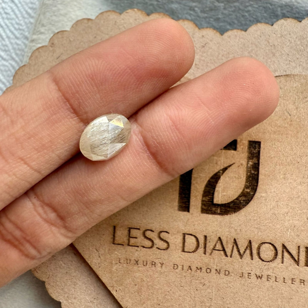 Salt and Pepper 2.18 CT Oval Loose Diamond