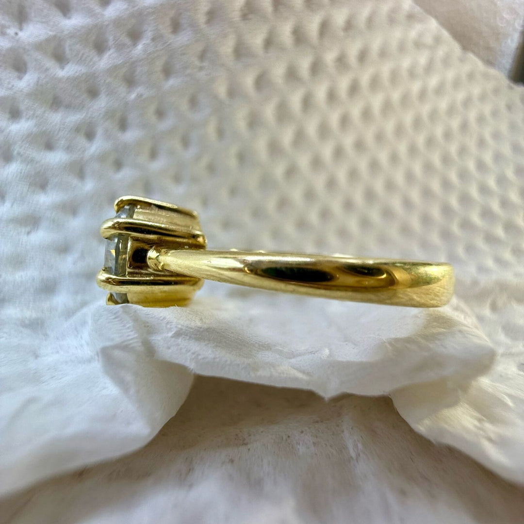 Intricate Beauty 2.00 CT Round Salt and Pepper Gray Diamond Solitaire Ring