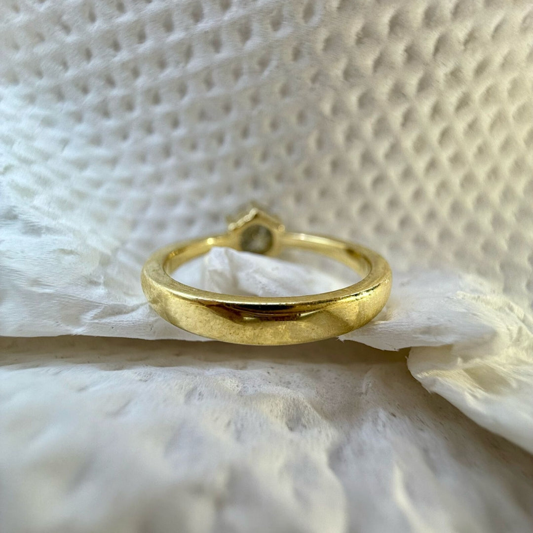 Intricate Beauty 2.00 CT Round Salt and Pepper Gray Diamond Solitaire Ring