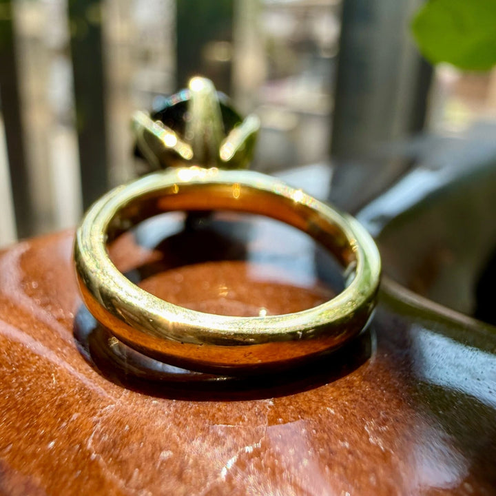 Cluster Solitaire Salt and Pepper 3.00 CT Round Cut Ring for Gift