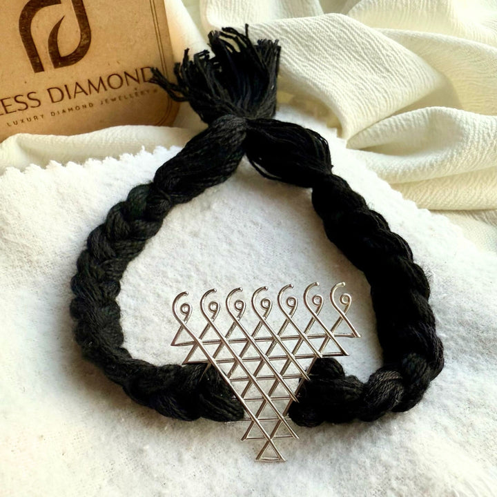 Handmade Sterling Silver Navagraha Yantra Bracelet