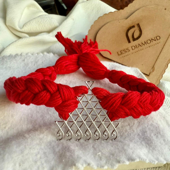 Handcrafted Sterling Silver Yantra Bracelet
