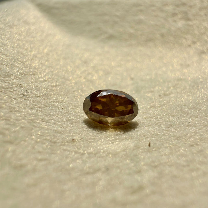 Salt and Pepper 1.00 CT Oval Loose Diamond