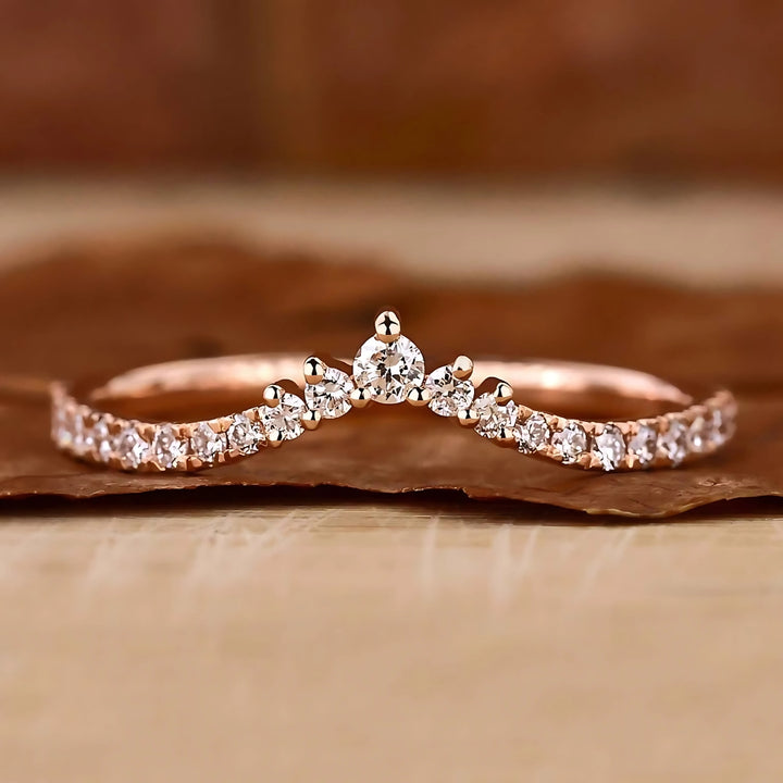 Tiara Diamond Wedding Band for Her