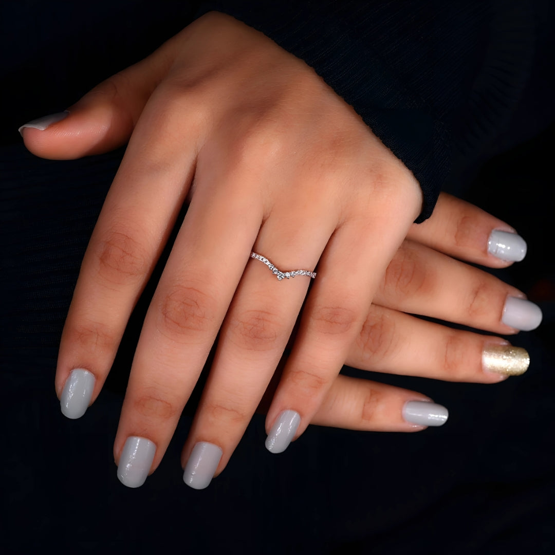 Tiara Diamond Wedding Band for Her