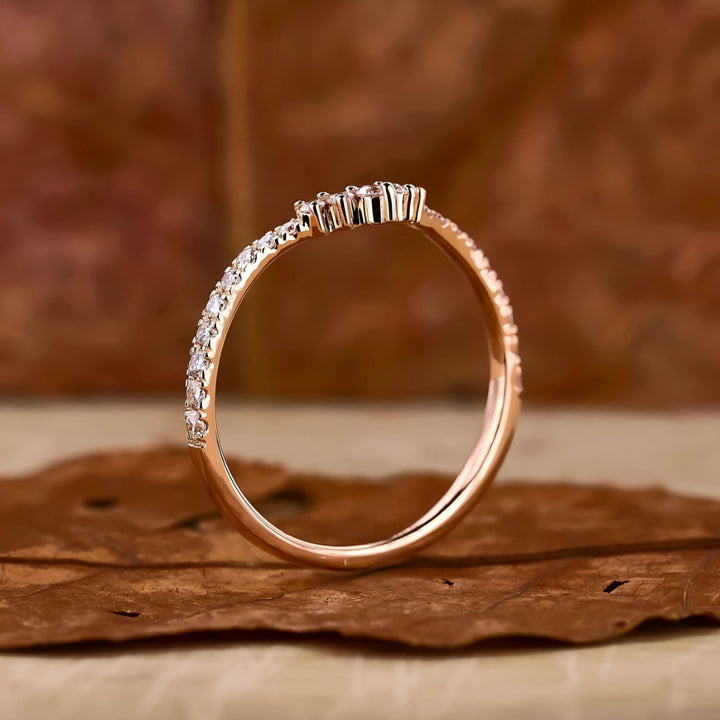 Tiara Diamond Wedding Band for Her