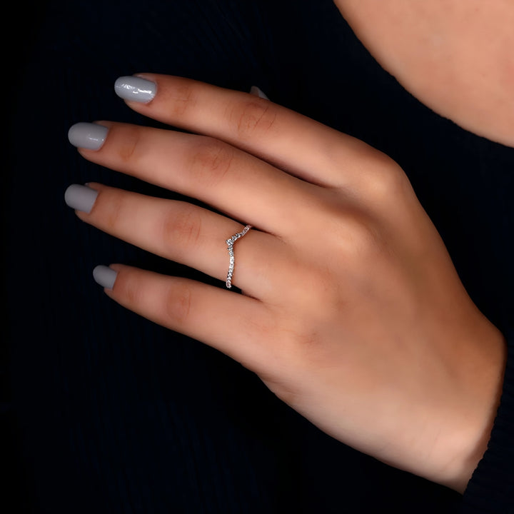 Tiara Diamond Wedding Band for Her