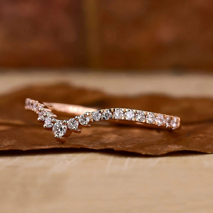 Tiara Diamond Wedding Band for Her