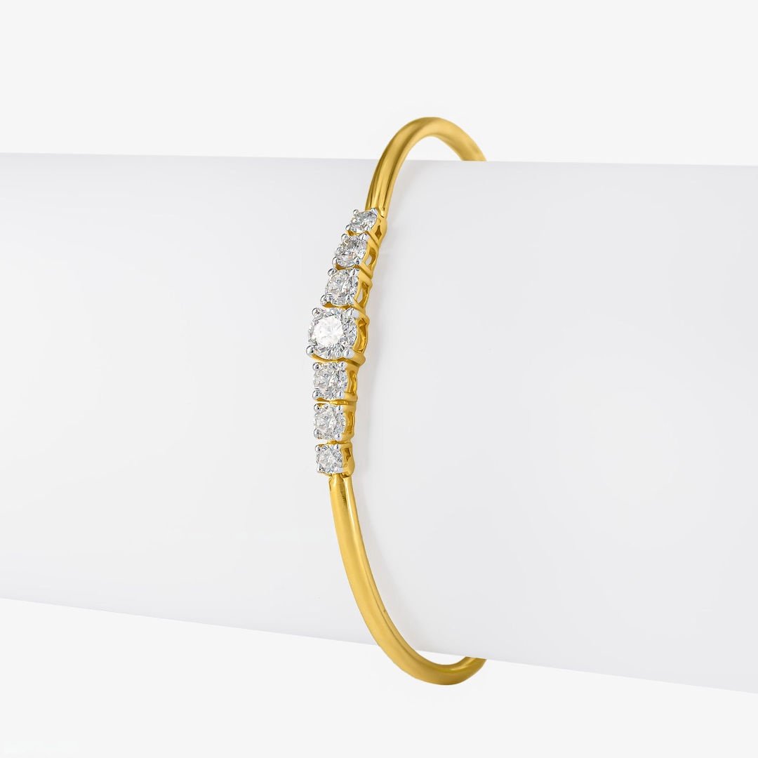 Round Cut 3.54 Carat Lab Grown Diamond Bracelet