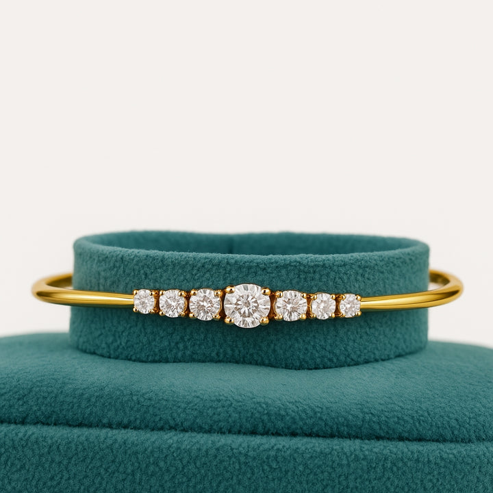 Round Cut 3.54 Carat Lab Grown Diamond Bracelet