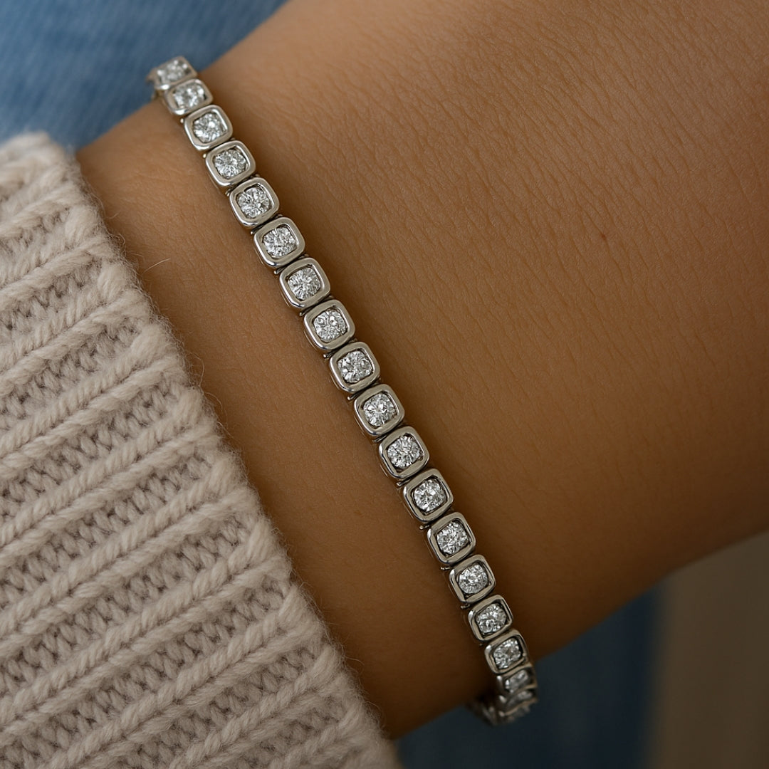 Lab Grown Diamond Tennis Bracelet for Her