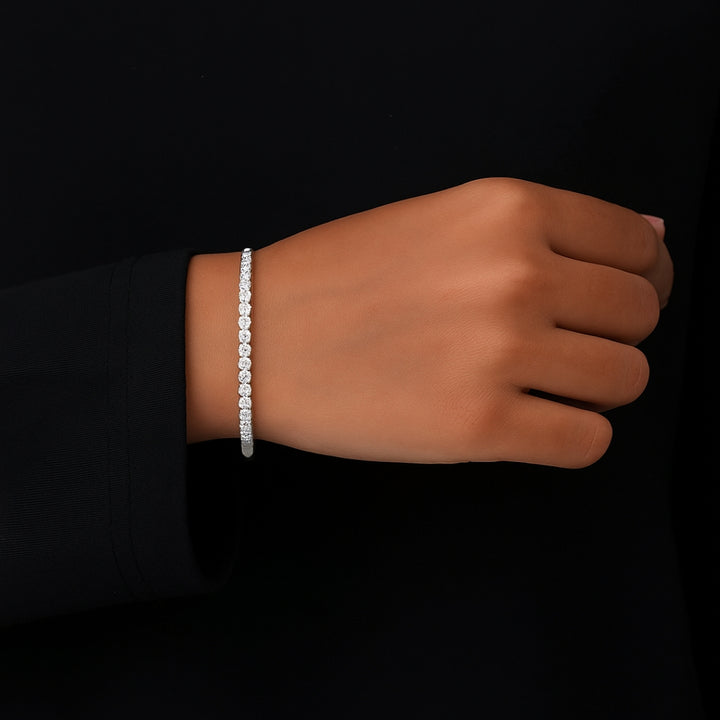 Round Half Eternity Bridal Bracelet