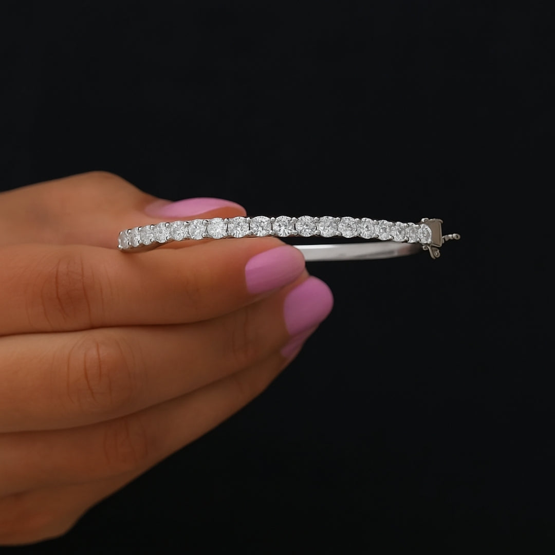 Round Half Eternity Bridal Bracelet