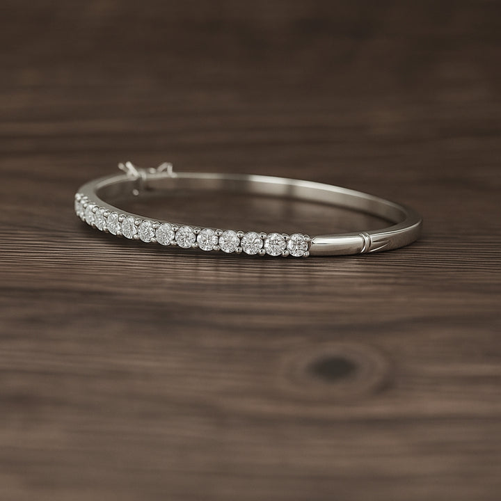 Round Half Eternity Bridal Bracelet