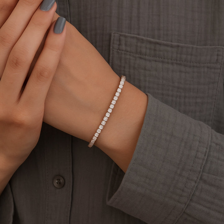 Lab Grown 4.00 Carat Diamond Tennis Bracelet