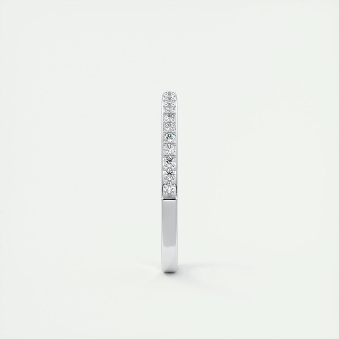Moissanite 3.20 CT Round Cut Diamond Minimalist Handmade Band