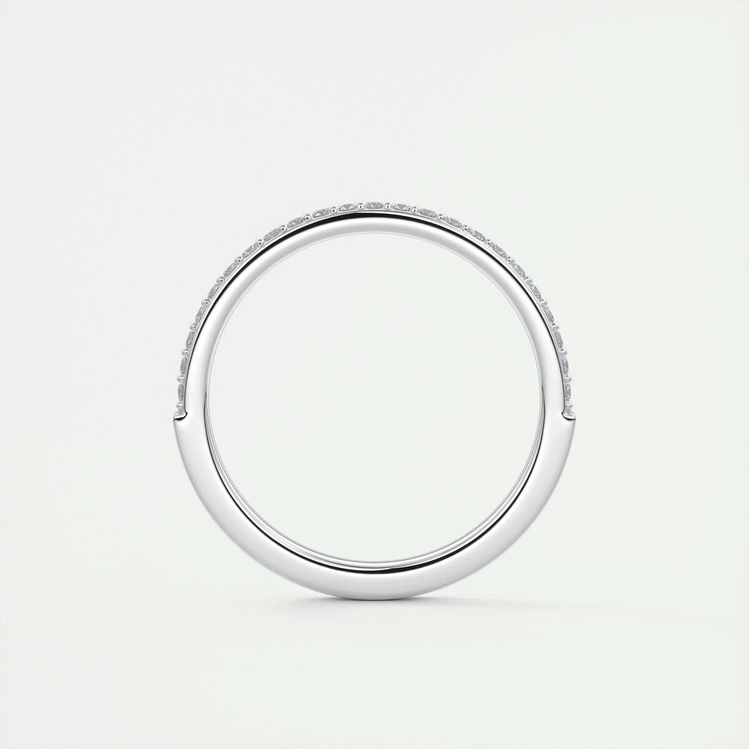 Moissanite 3.20 CT Round Cut Diamond Minimalist Handmade Band