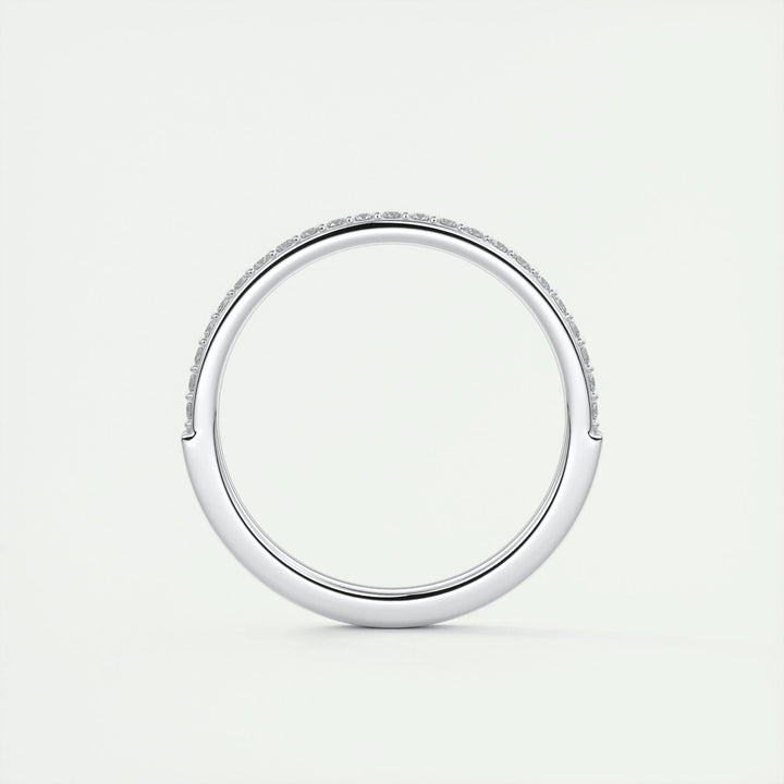 Moissanite 3.20 CT Round Cut Diamond Minimalist Handmade Band