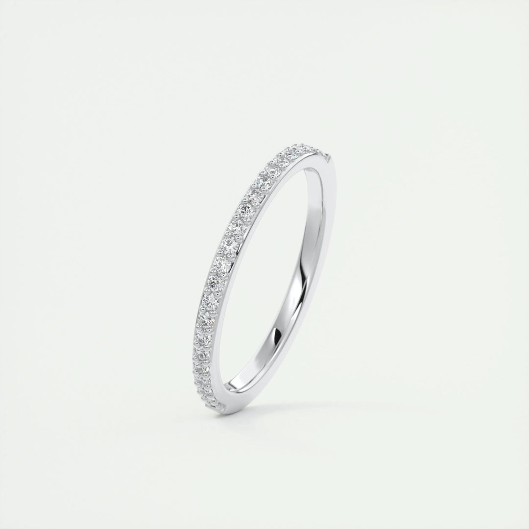 Moissanite 3.20 CT Round Cut Diamond Minimalist Handmade Band