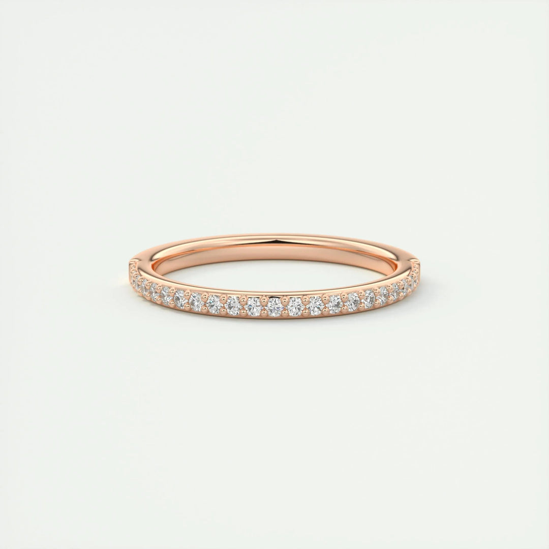 Moissanite 3.20 CT Round Cut Diamond Minimalist Handmade Band