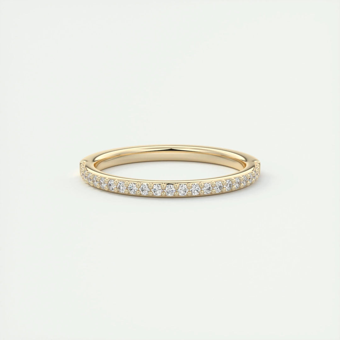 Moissanite 3.20 CT Round Cut Diamond Minimalist Handmade Band