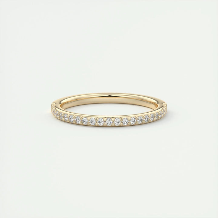 Moissanite 3.20 CT Round Cut Diamond Minimalist Handmade Band