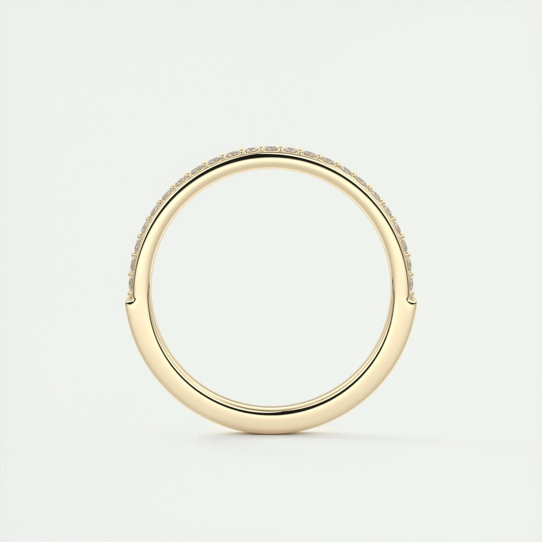 Moissanite 3.20 CT Round Cut Diamond Minimalist Handmade Band