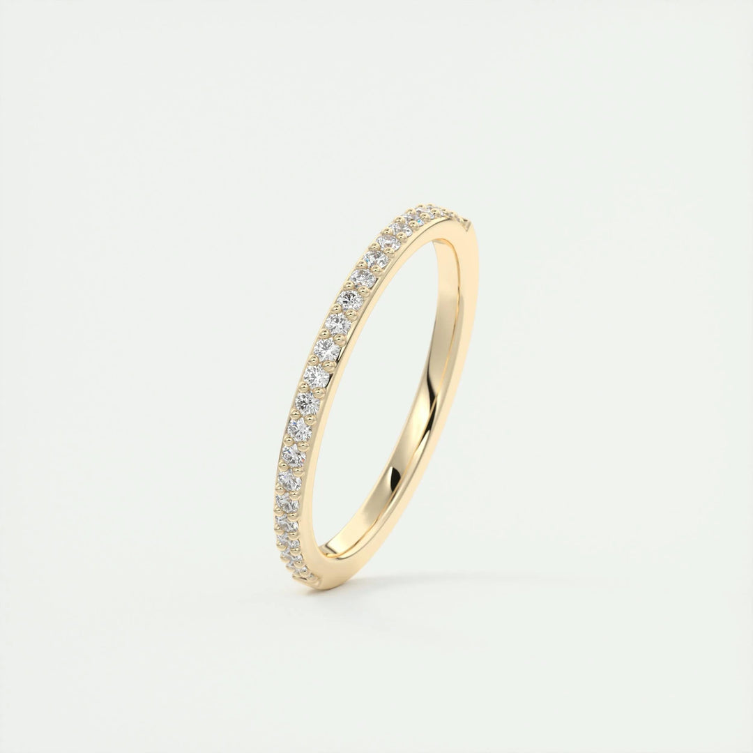 Moissanite 3.20 CT Round Cut Diamond Minimalist Handmade Band