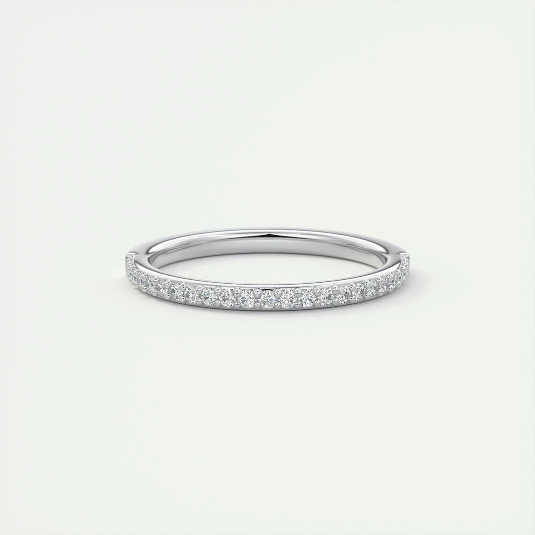 Moissanite 3.20 CT Round Cut Diamond Minimalist Handmade Band