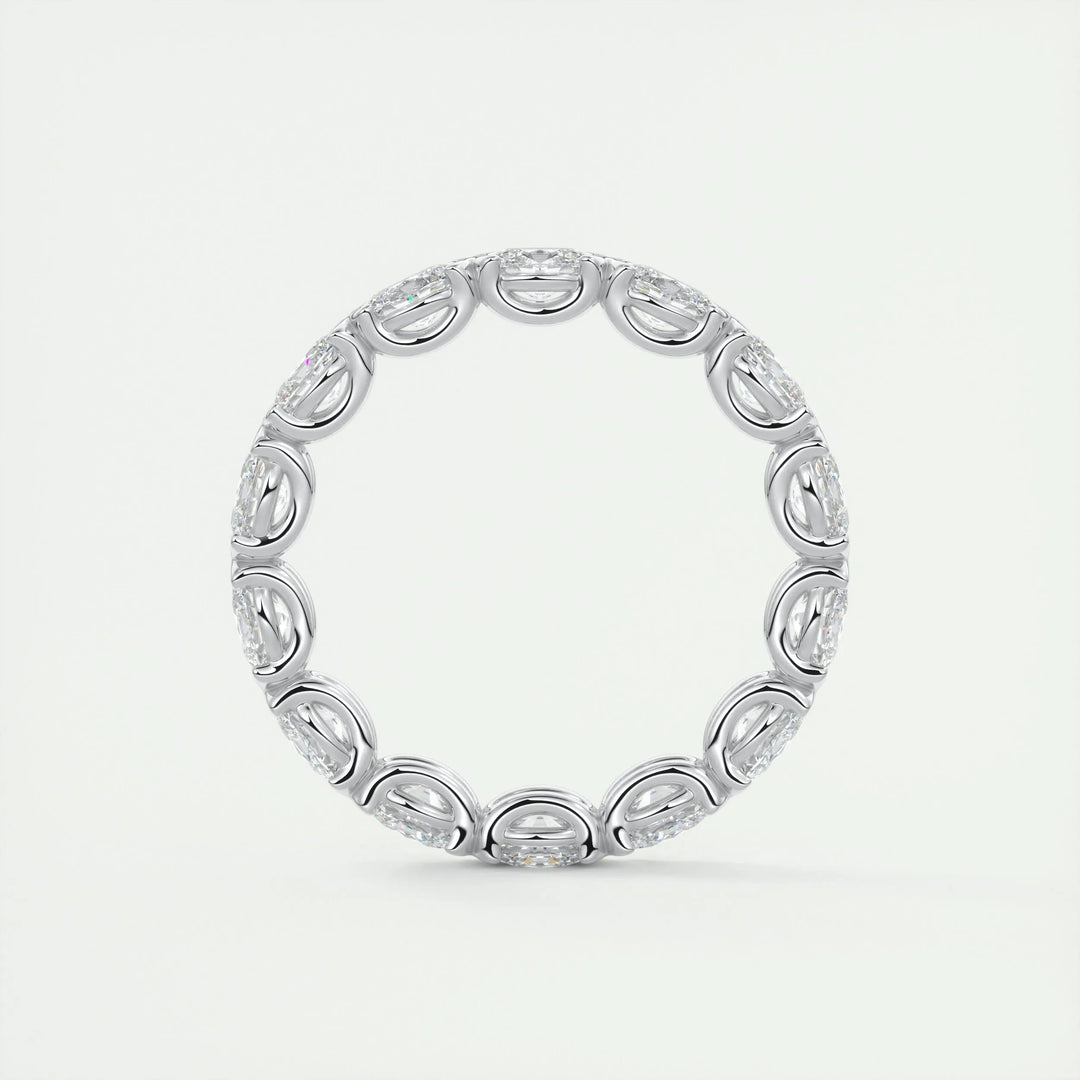 Moissanite 4.95 CT Oval Cut Diamond Victorian Engagement Band