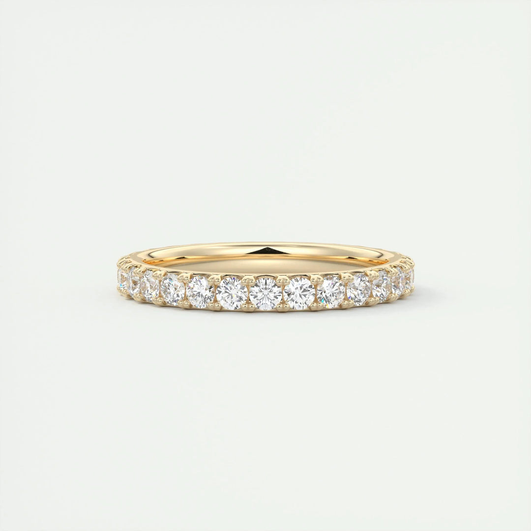Moissanite 3.40 CT Round Cut Diamond Boho & Hippie Anniversary Band