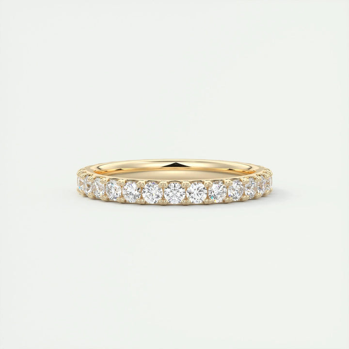 Moissanite 3.40 CT Round Cut Diamond Boho & Hippie Anniversary Band