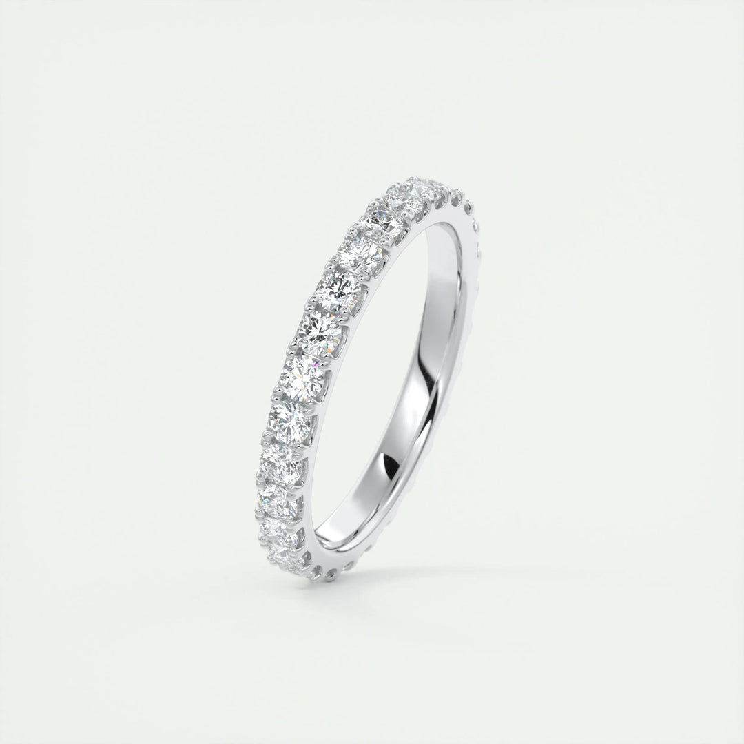 Moissanite 3.40 CT Round Cut Diamond Boho & Hippie Anniversary Band