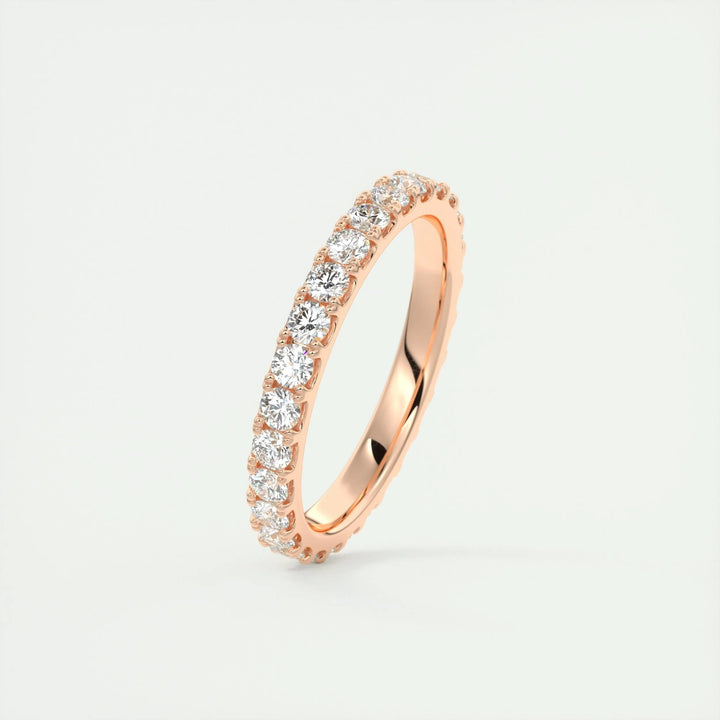 Moissanite 3.40 CT Round Cut Diamond Boho & Hippie Anniversary Band