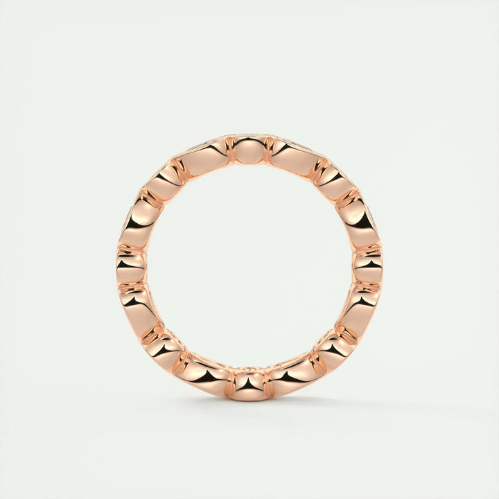 Pending Moissanite 1.28 CT Pear & Round Cut Diamond Minimalist Handmade Band