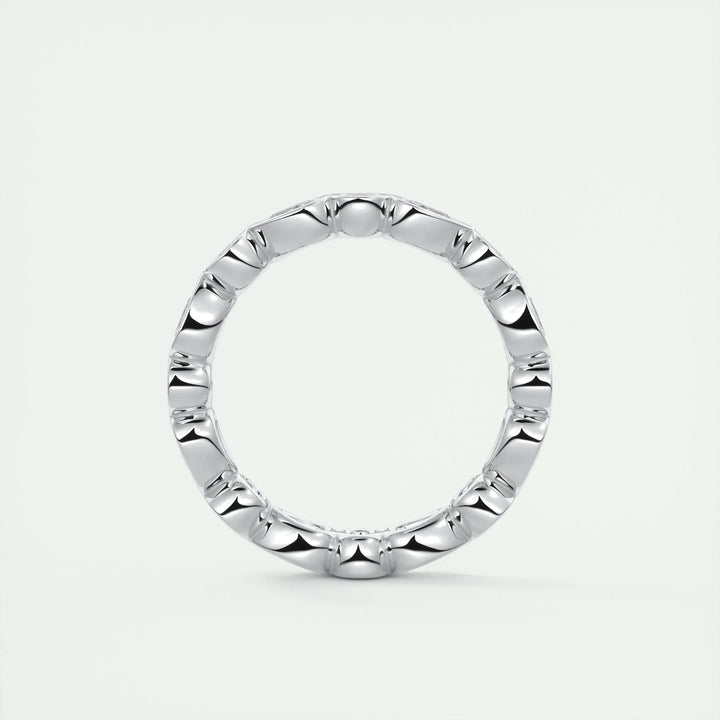 Pending Moissanite 1.28 CT Pear & Round Cut Diamond Minimalist Handmade Band