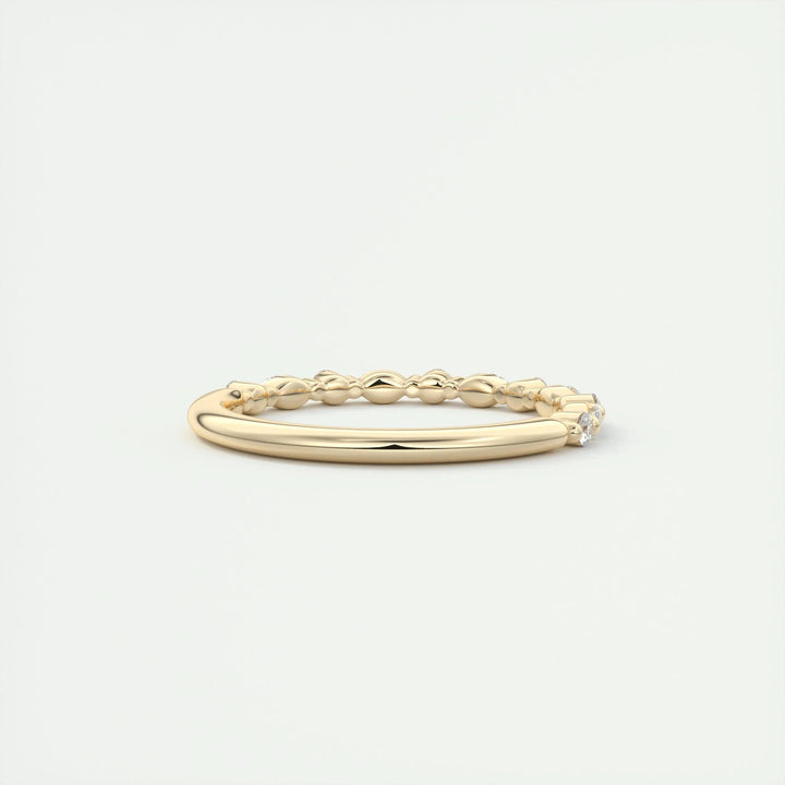 Moissanite 1.70 CT Marquise & Round Cut Diamond Handmade Band