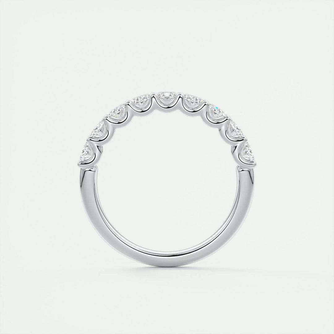 Moissanite 2.00 CT Oval Cut Diamond Brutalist Handmade Band