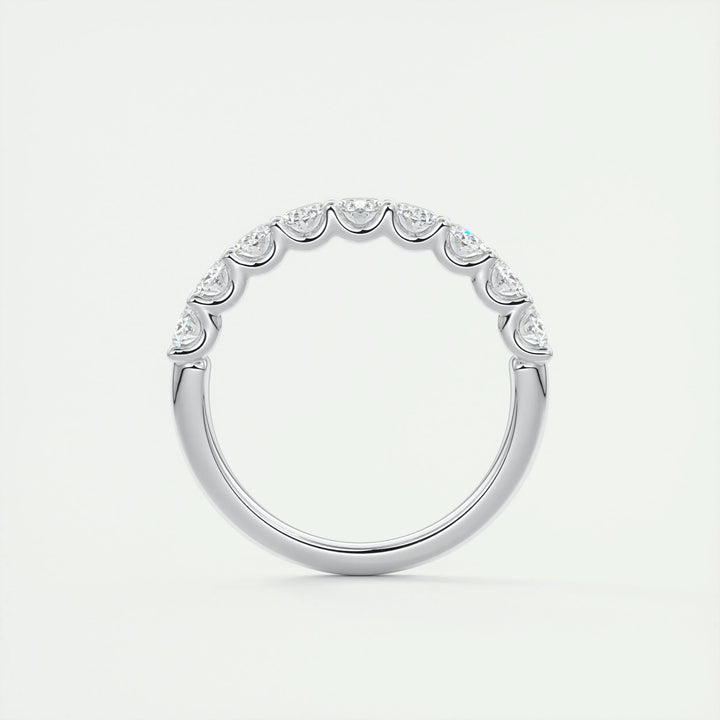 Moissanite 2.00 CT Oval Cut Diamond Brutalist Handmade Band