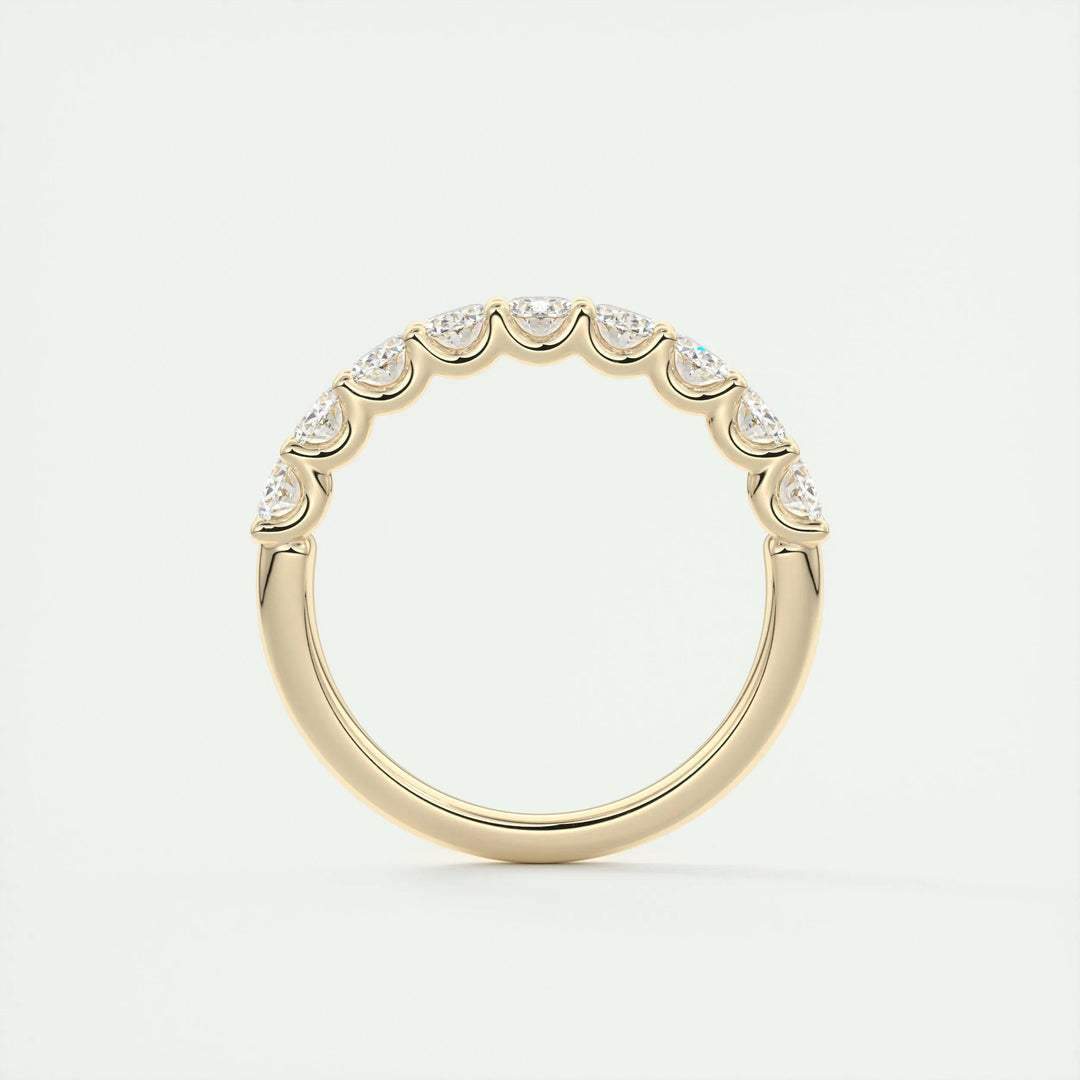 Moissanite 2.00 CT Oval Cut Diamond Brutalist Handmade Band