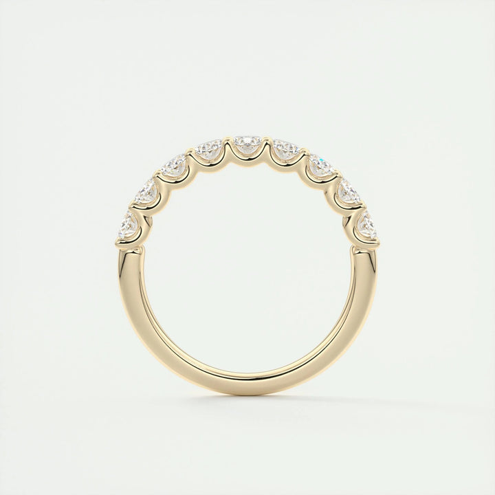 Moissanite 2.00 CT Oval Cut Diamond Brutalist Handmade Band