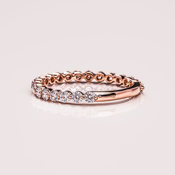 Moissanite 1.88 CT Round Cut Diamond Art Deco Anniversary Band
