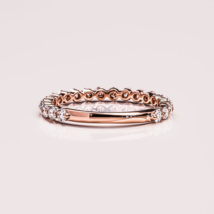 Moissanite 1.88 CT Round Cut Diamond Art Deco Anniversary Band