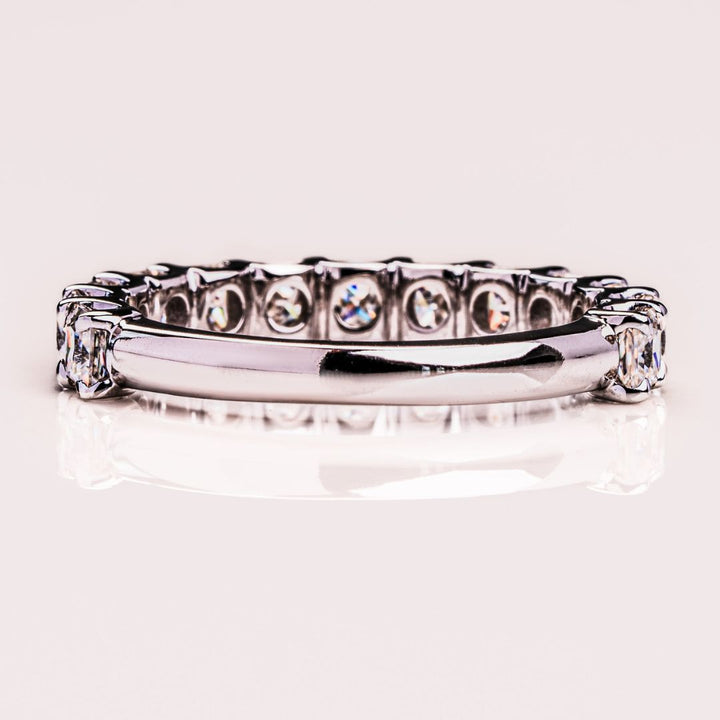 Moissanite 3.40 CT Princess Cut Diamond Anniversary Band