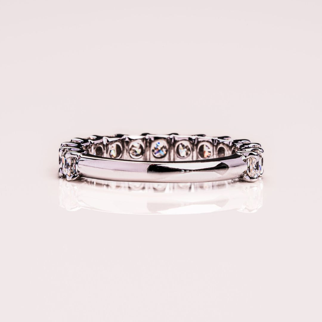 Moissanite 3.40 CT Princess Cut Diamond Anniversary Band
