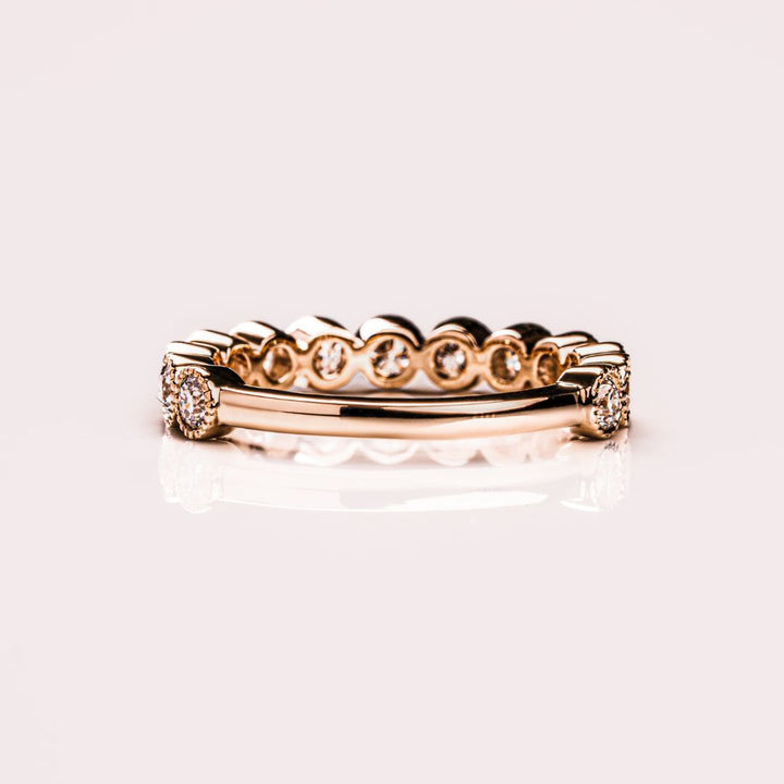 Moissanite 1.50 CT Round Cut Diamond Boho & Hippie Anniversary Band