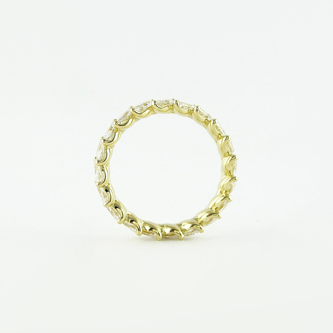 Moissanite 1.50 CT Marquise Cut Diamond Mid-Century Anniversary Band