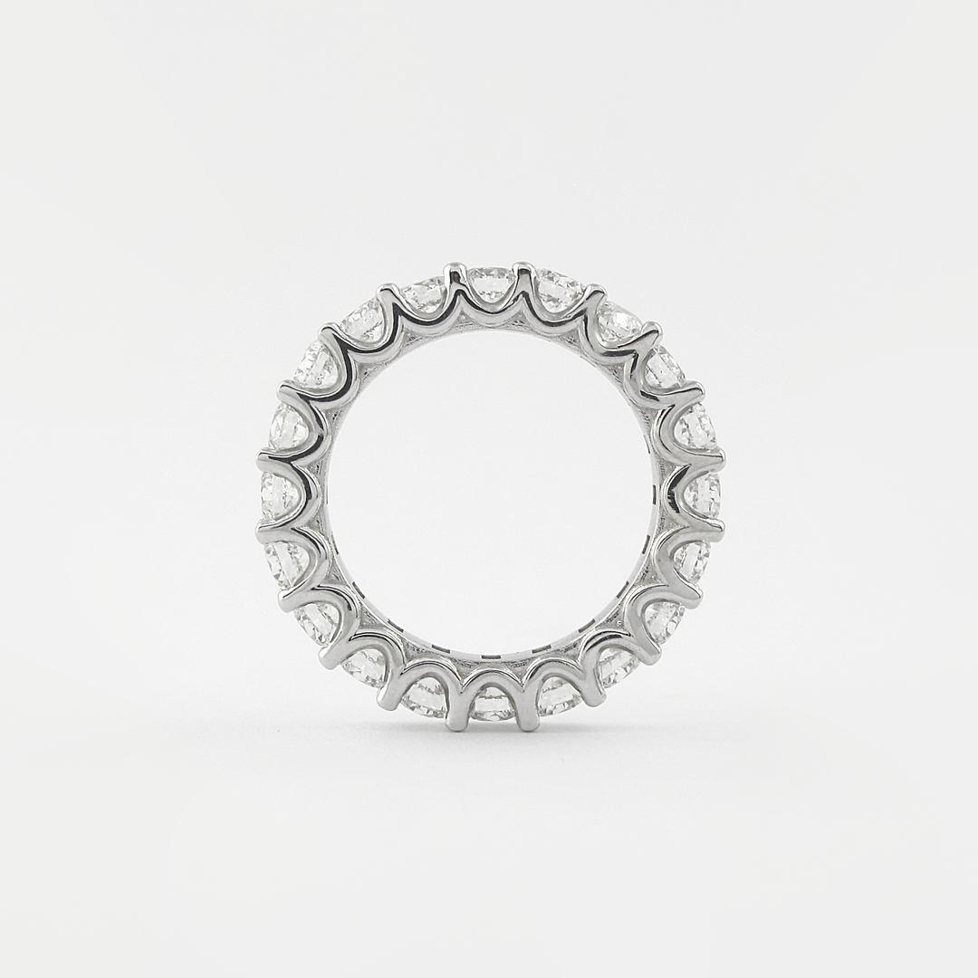 Moissanite 2.40 CT Round Cut Diamond Victorian Wedding Band