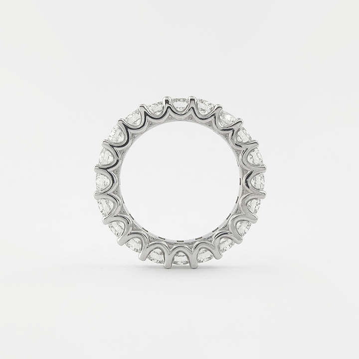 Moissanite 2.40 CT Round Cut Diamond Victorian Wedding Band